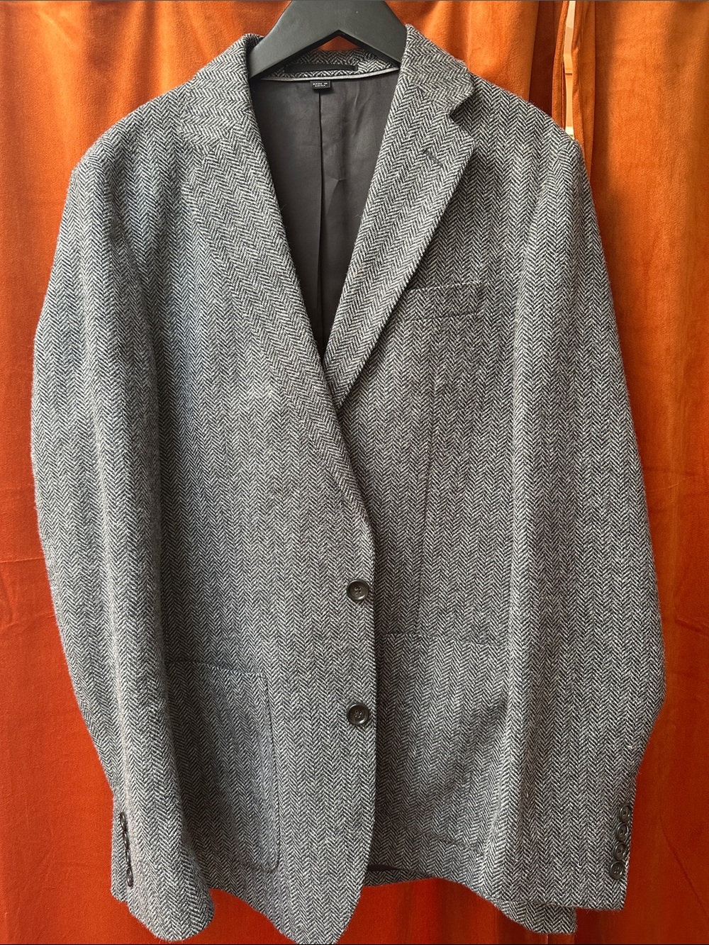 J. Crew Gray Herringbone Sport Coat